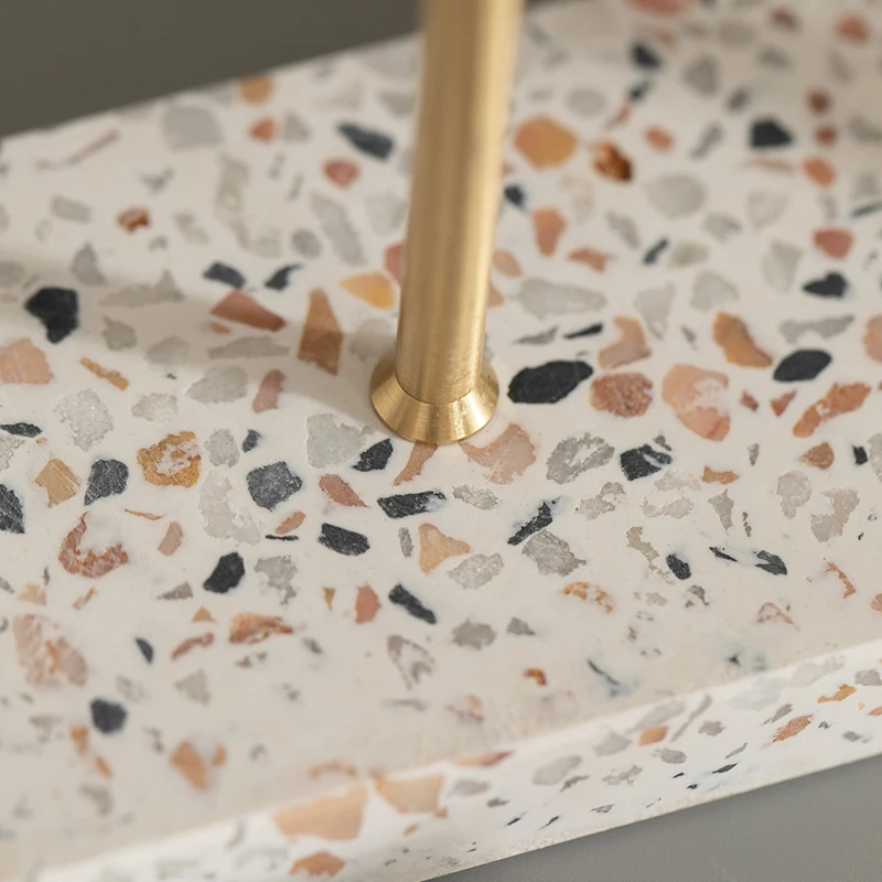 T-shaped Stone Metal Earrings Rack Display Rack Earrings Jewelry Display Stand Jewelry Shop Display Storage Shooting - Image 4