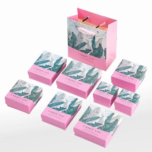 Custom Open Lid Colorful Jewelry Packaging Box Gift Box Jewelry Box - Image 2